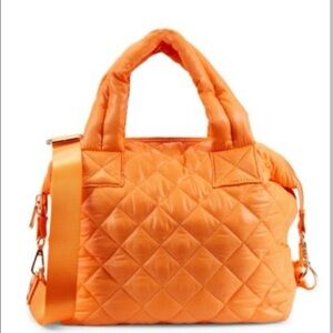 Jill & Ally Orange Quilted Nylon Bag